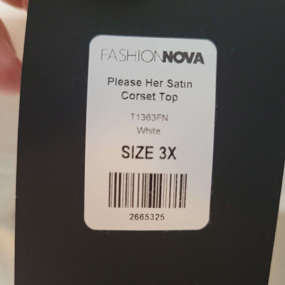 Fashion Nova Elegant White Bustier Blouse - Picture 2 of 3